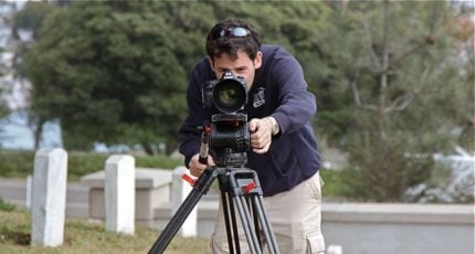 Josh behind the camera making movie magic. Josh behind the camera making movie magic.