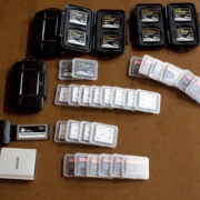 Stacks of SD cards