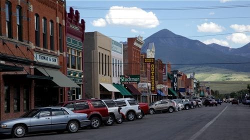 Livingston Montana is our first stop on the Marines "For Us All" commercial campaign