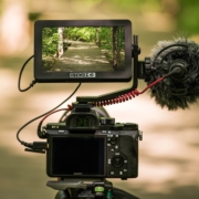 The SmallHD monitor on camera rig