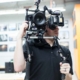 Cinematographer with Canon rig