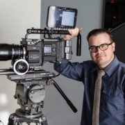 Michael Cioni with Panavision Millennium DXL Camera landscape