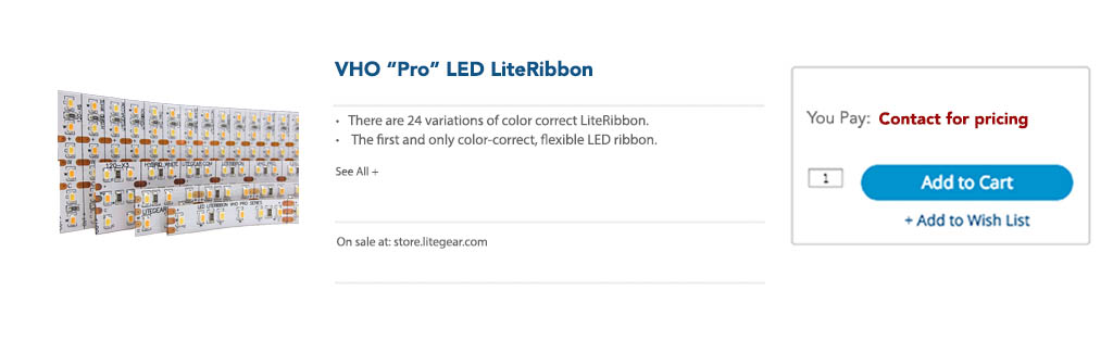 VHO Pro LED LiteRibbon