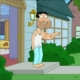 Glen Quagmire with one muscular arm