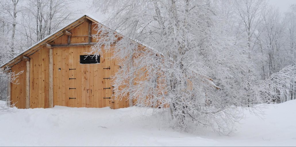 Buckwheat Hill Farms Sugar House in December, waiting for Sap Season to begin