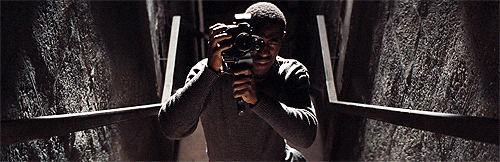 Filmmaker operates camera