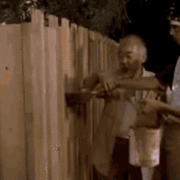 Painting fence in movie