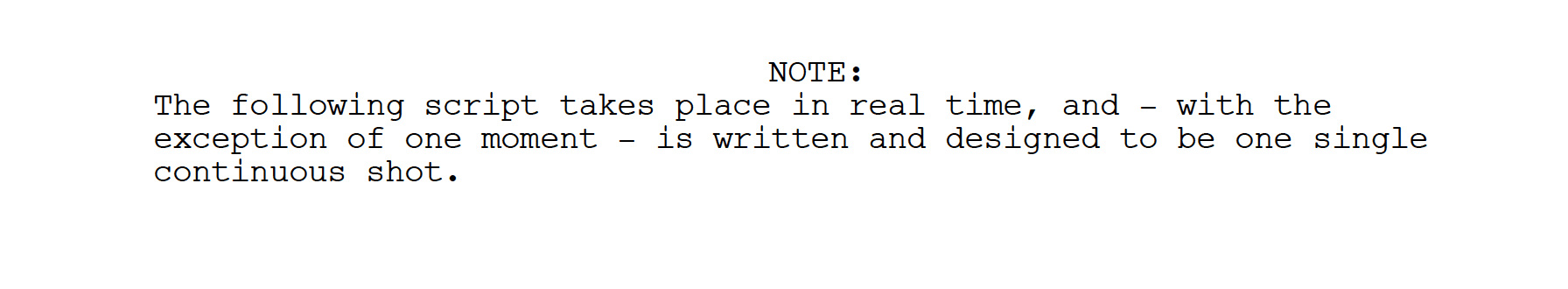 1917 Script - Hurlbut Academy Cinematography Film School Oner One Shot Long Take 1917 Film Sam Mendes Roger Deakins ASC Golden Globes Oscars