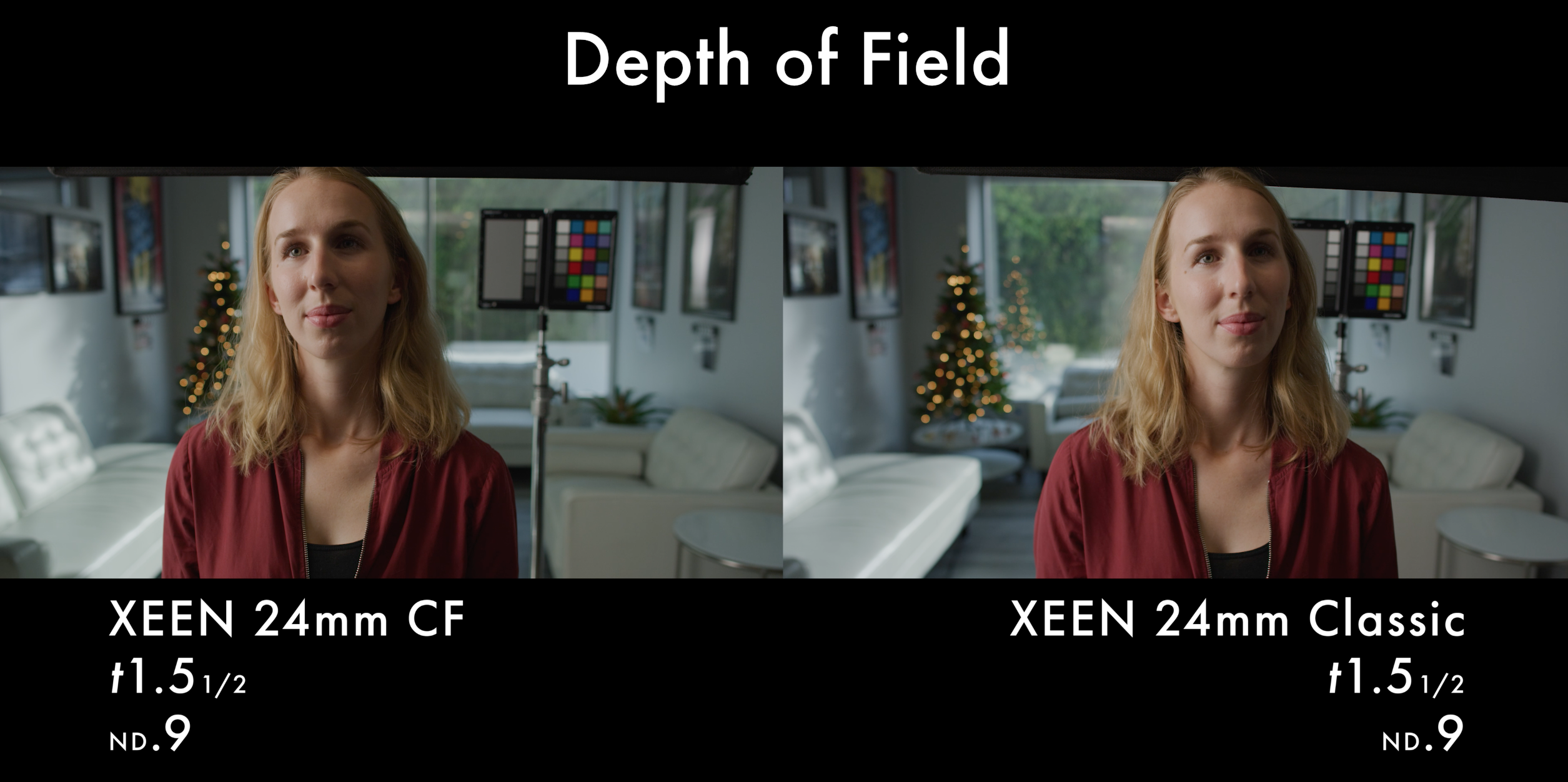 Xeen CF and Classic Lens Test Depth of Field