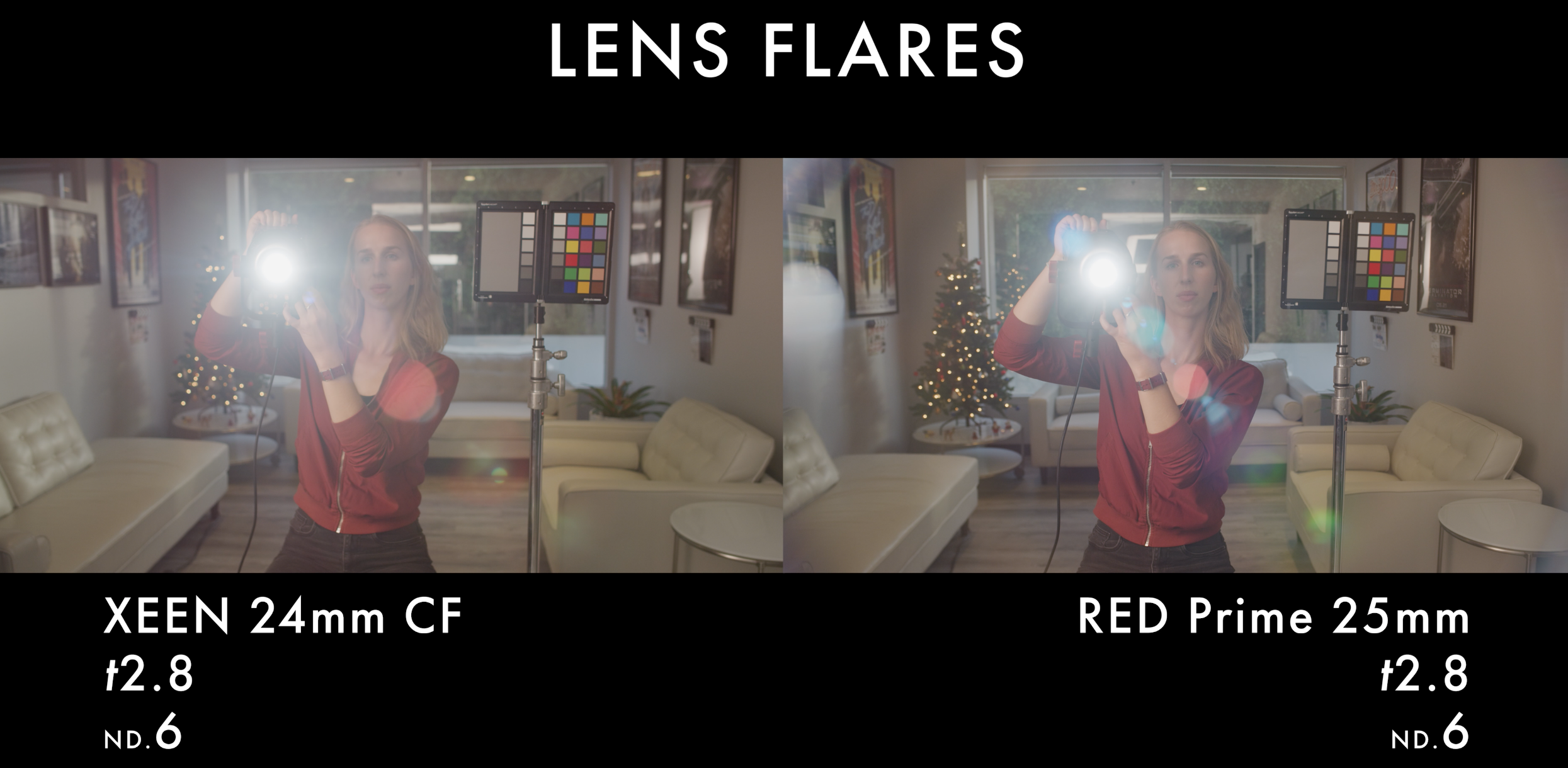 Xeen CF and Classic Lens Test Lens Flare