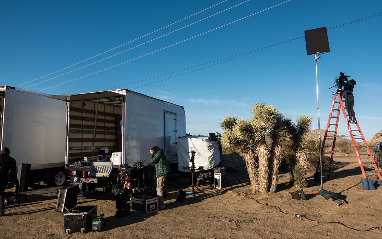 Film equipment unloaded from 3 ton