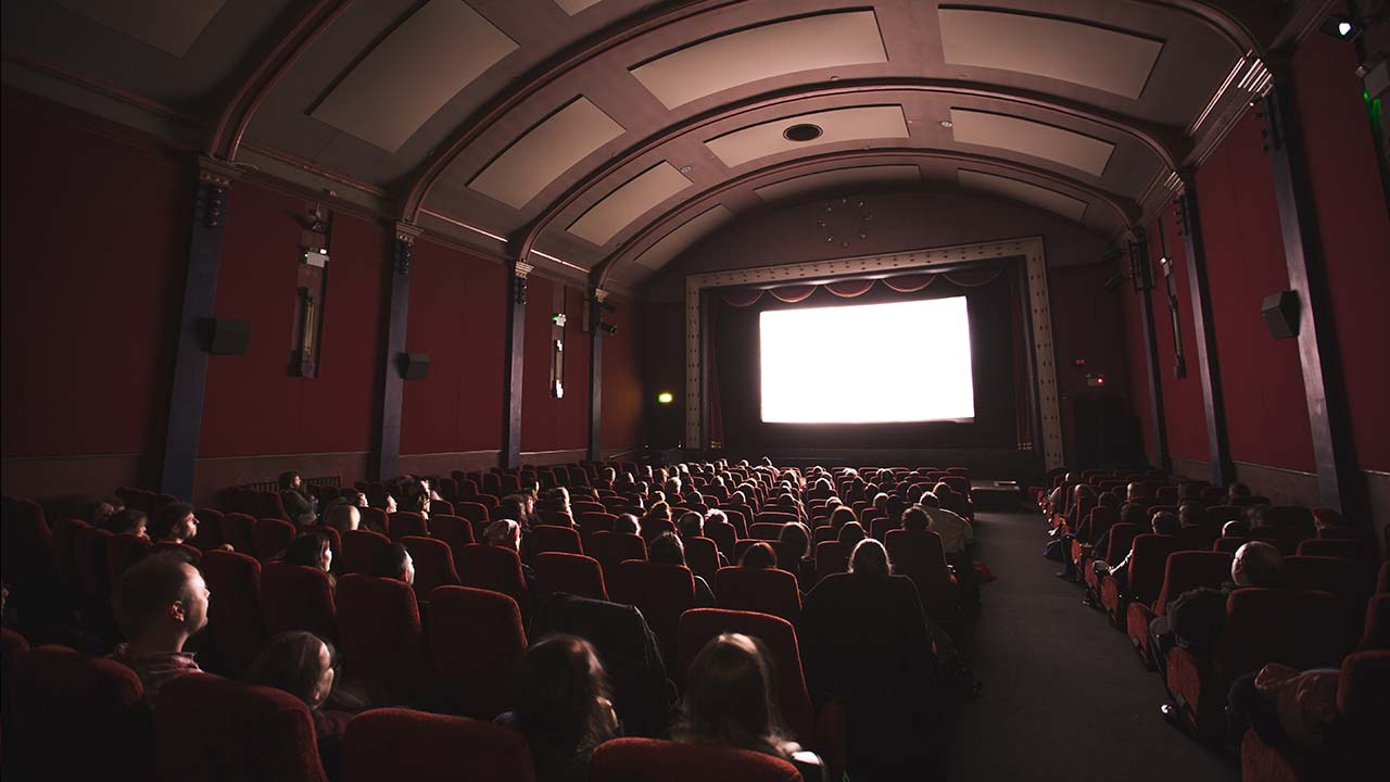 Inside a theater of film festival