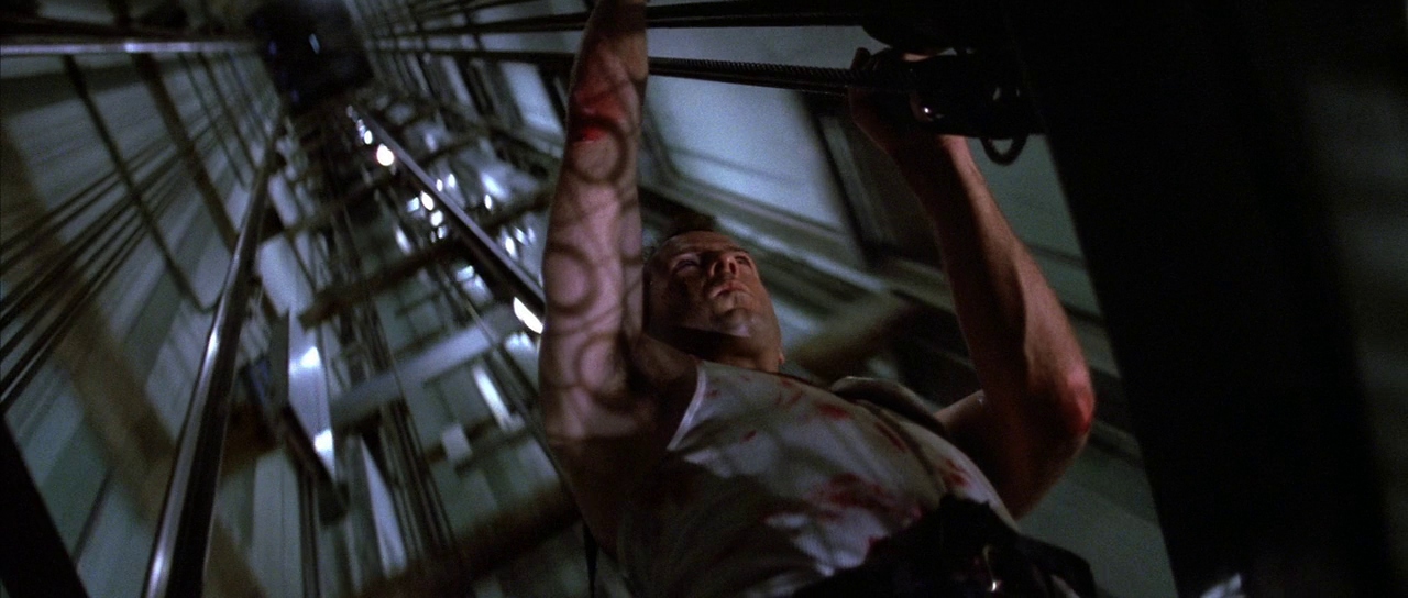 Die Hard Christmas composition John McClane scales elevator shaft