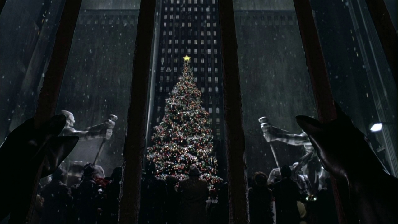 Batman Returns Christmas composition Christmas tree