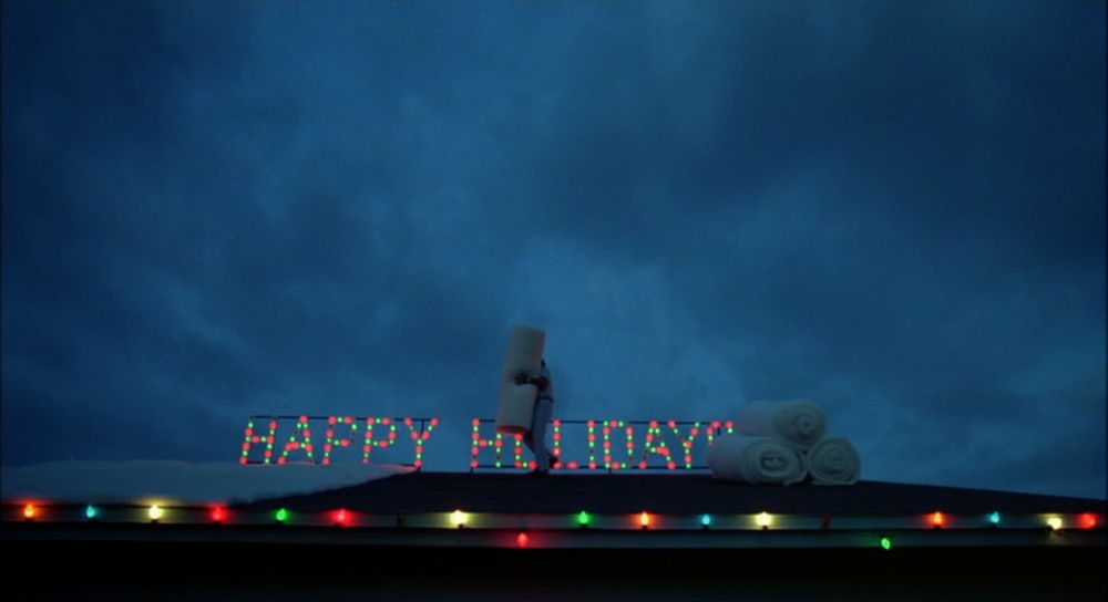 Edward Scissorhands Christmas composition suburbs
