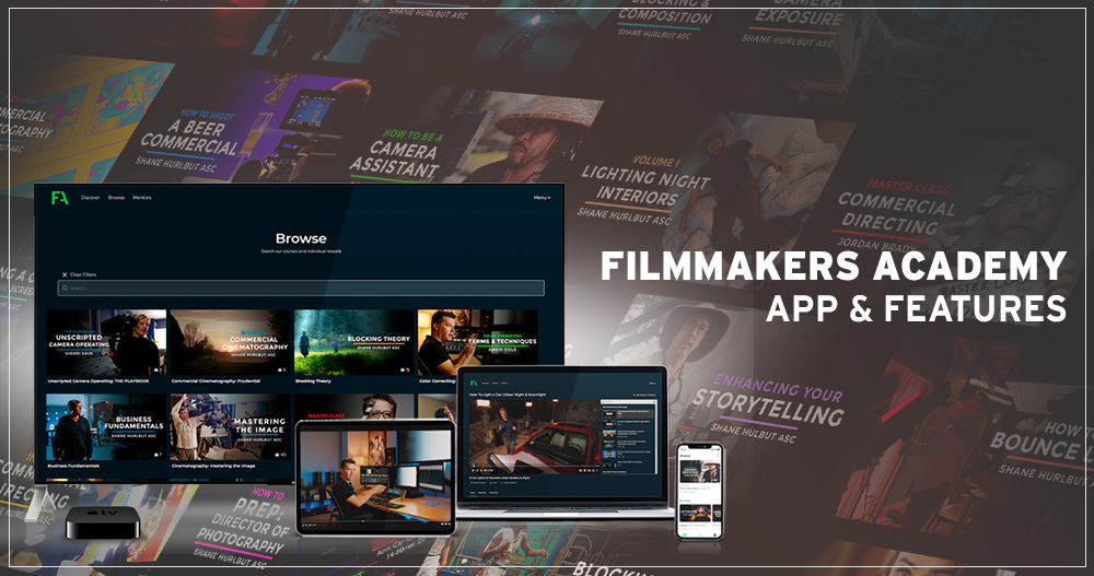 Filmmakers Academy App and Features