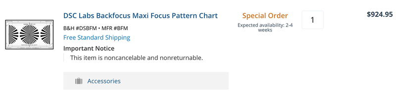 DSC Focus Lab Chart