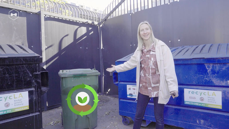 Filmmaker points out that green bin is needed for food waste