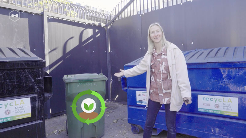 Filmmaker points out that green bin is needed for food waste