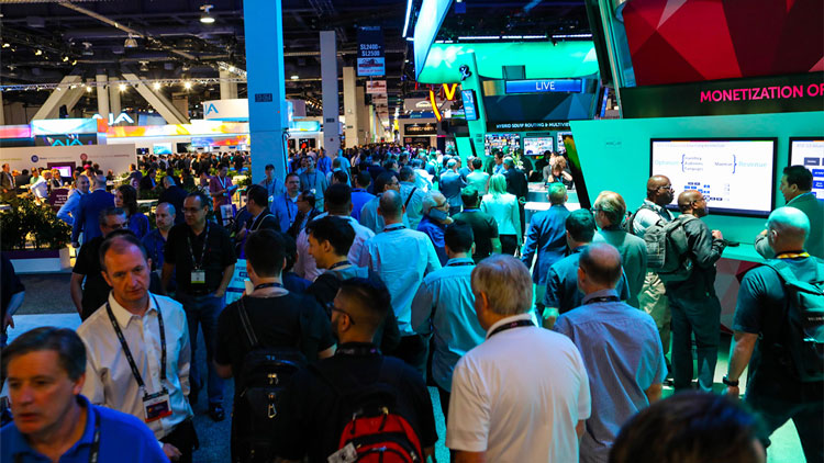 Crowd of people at NAB Show