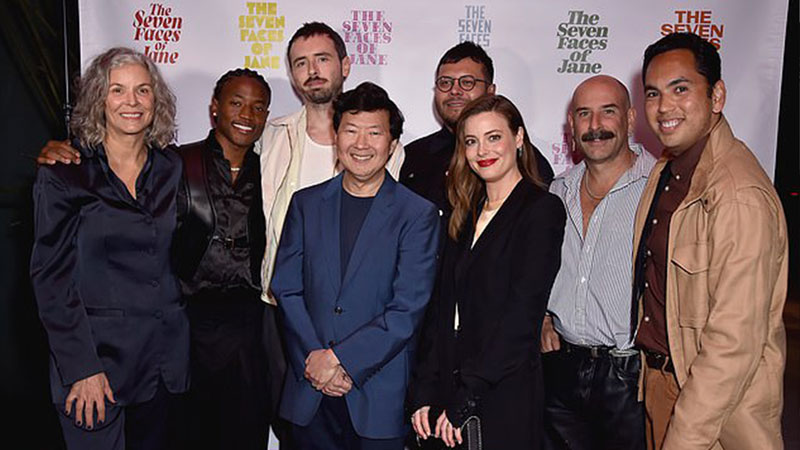 Producers and Jason Baum at the premiere of The Seven Faces of Jane