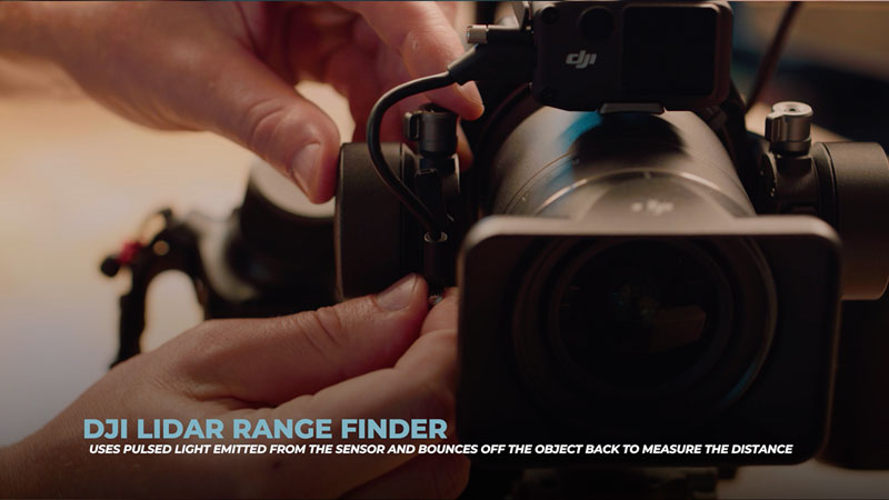 Attach USBC connector to the right-hand side of the Ronin 4D gimbal