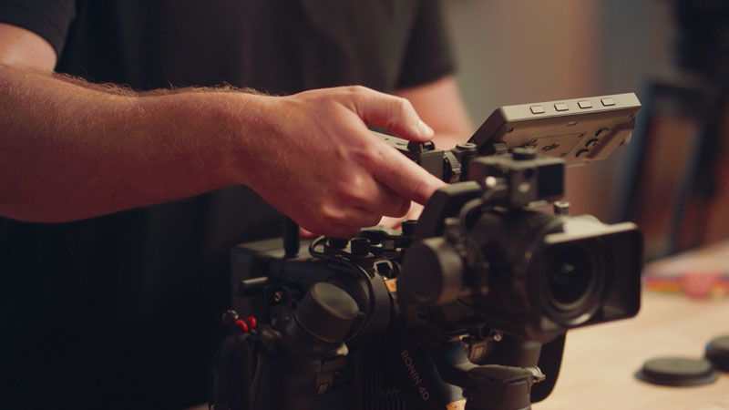DJI Ronin 4D joystick and panel controls