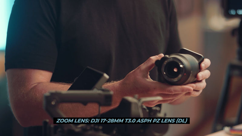 DJI 17-28mm T3.0 ASPH PZ zoom lens which features the DL mount