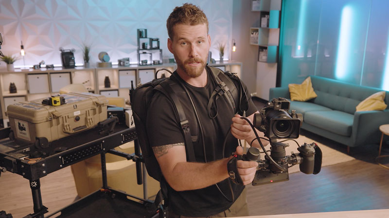 Gimbal operator Jason Robbins with Ronin 4D Flex