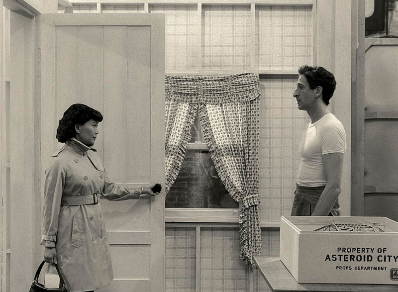 Asteroid City black and white Adrian Brody