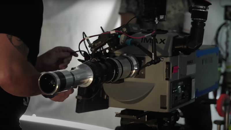 Dan Sasaki constructed the equivalent of a snorkel lens for the IMAX