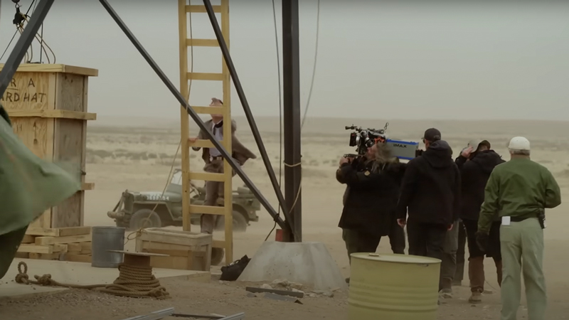 Filming Oppenheimer Trinity Test 