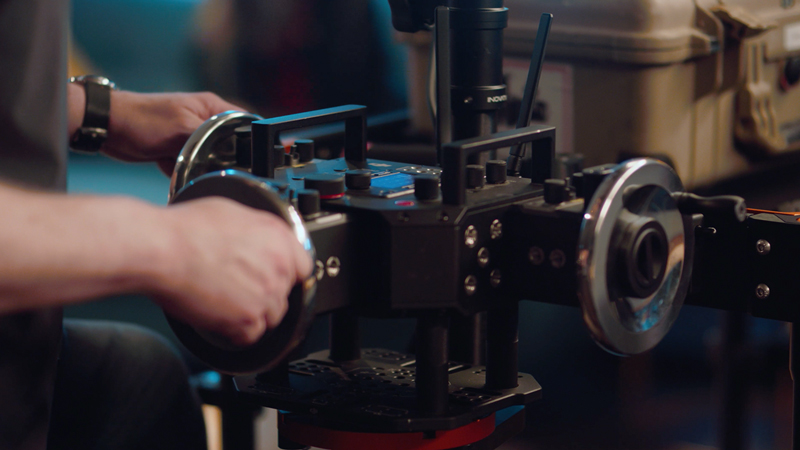 Operating wheels along with DJI Ronin FLEX with jib arm
