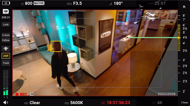 DJI Ronin FLEX with jib arm tracking shot