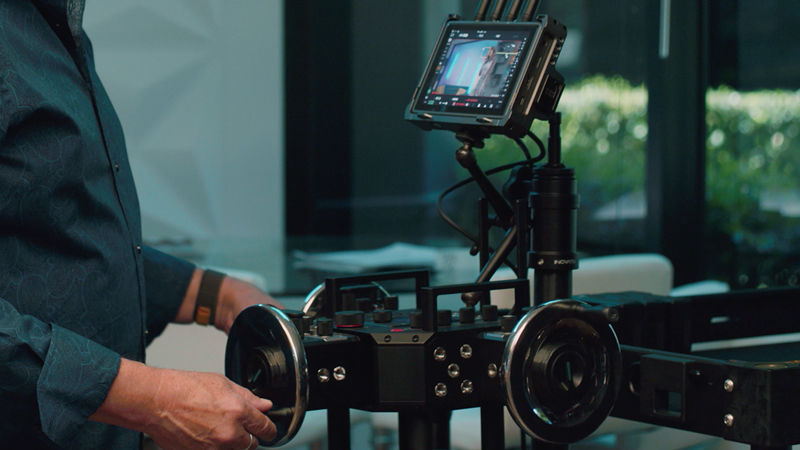 DJI Ronin 4D ActiveTrack mode dual operator on wheels