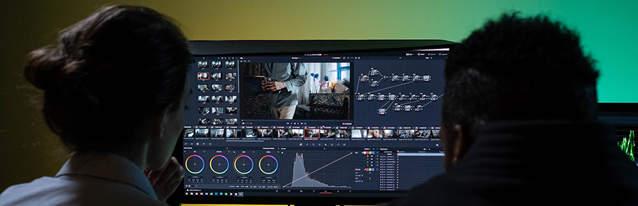Film editing bay