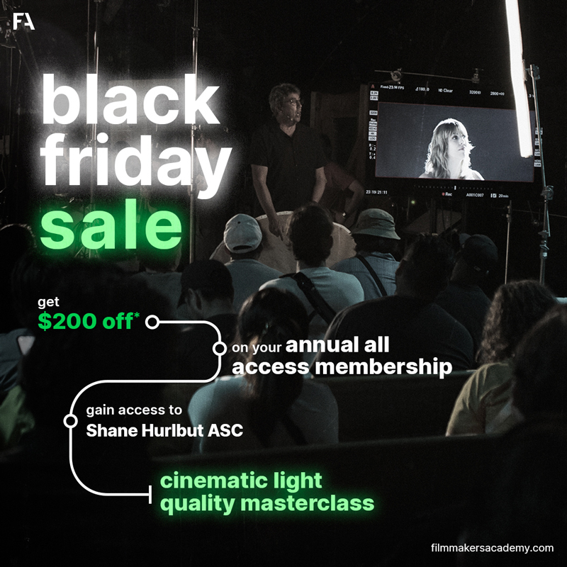 Filmmakers Academy Black Friday holiday deals 2023