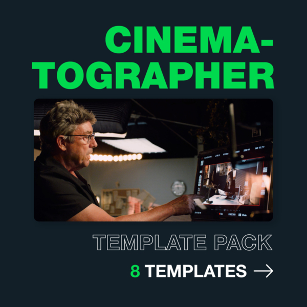 Cinematographer Template Pack