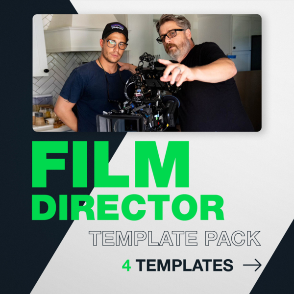 Film Director Template Pack