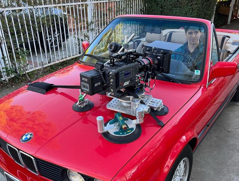 Car Camera Rig on hood