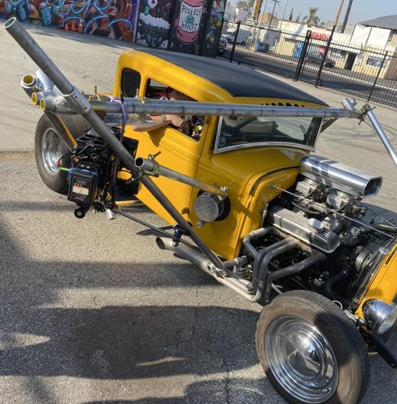 Car Camera Rig on vehicle