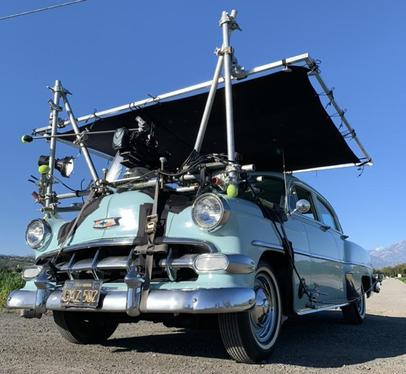 Car Camera Rig on vehicle