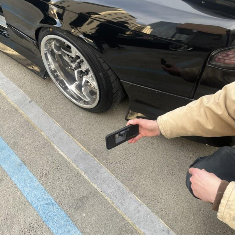 using smartphone to plan car camera rig 