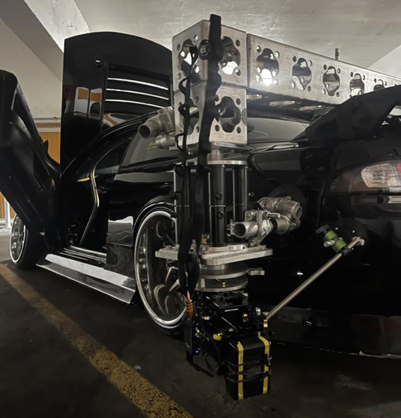 Car Camera Rig on vehicle