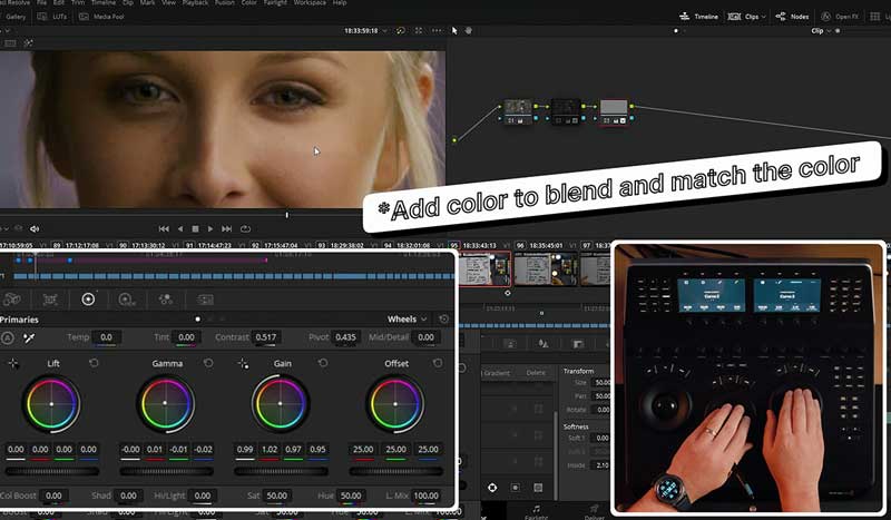 Master Colorist David Cole demonstrates cosmetic fixes in Davinci Resolve