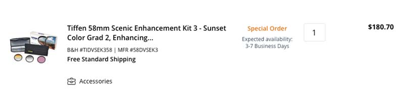 Tiffen 58mm Scenic Enhancement Kit 3
