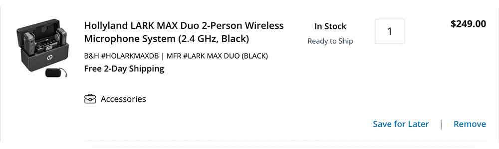 Hollyland Lark Max Duo - B&H Product