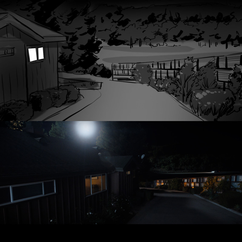 Storyboarding Night Exterior Scene - 1