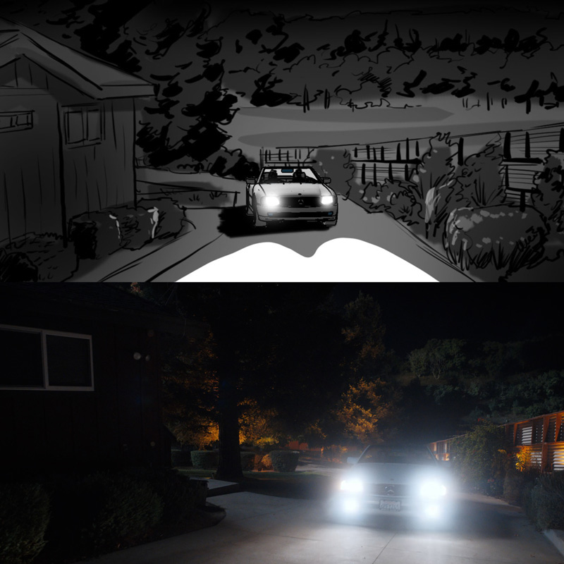 Storyboarding Night Exterior Scene - 2