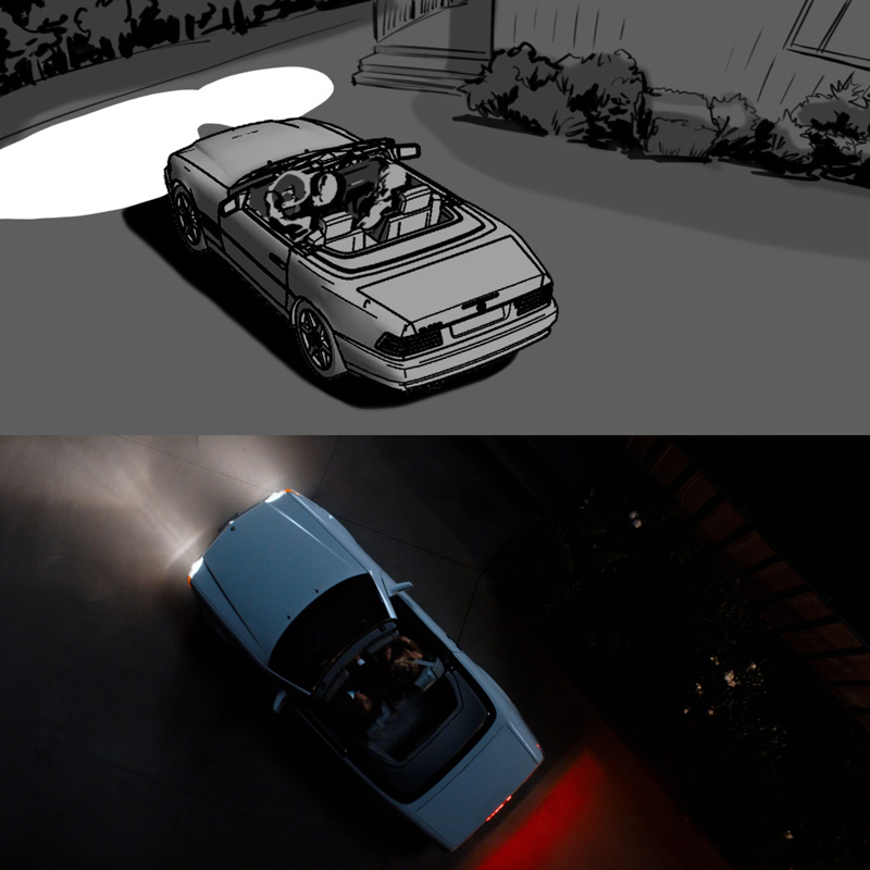 Storyboarding Night Exterior Scene - 3